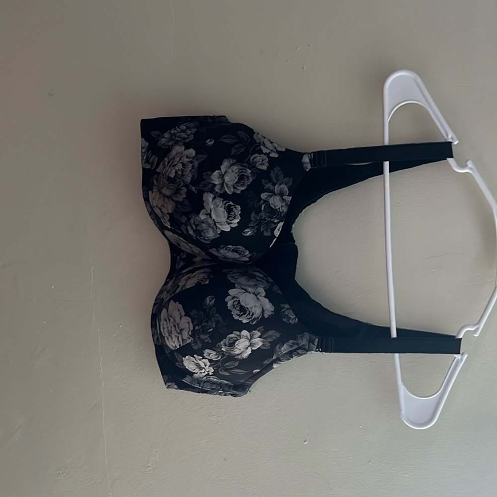 Torrid Black floral bra